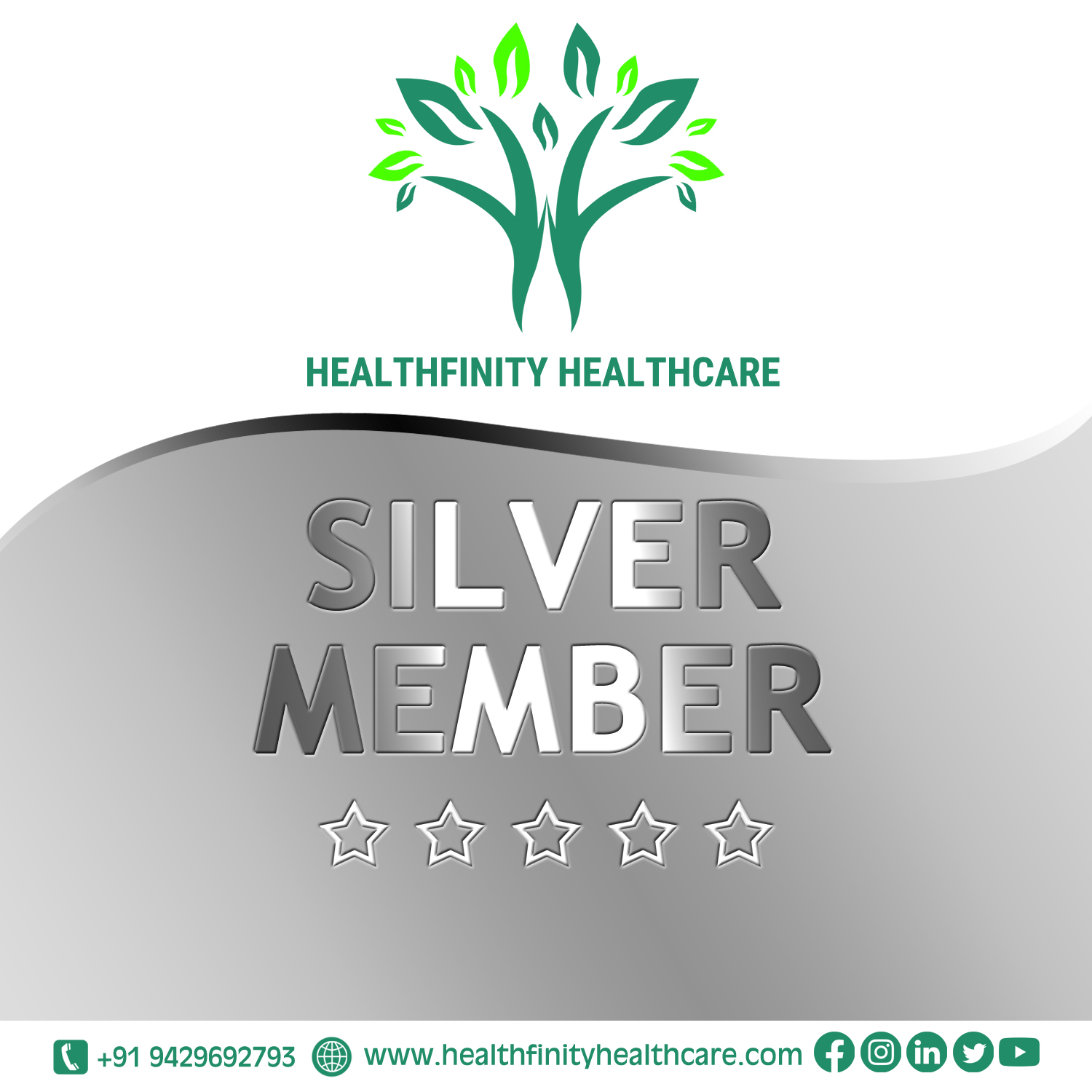 Silver Membership of Healthfinity Healthcare